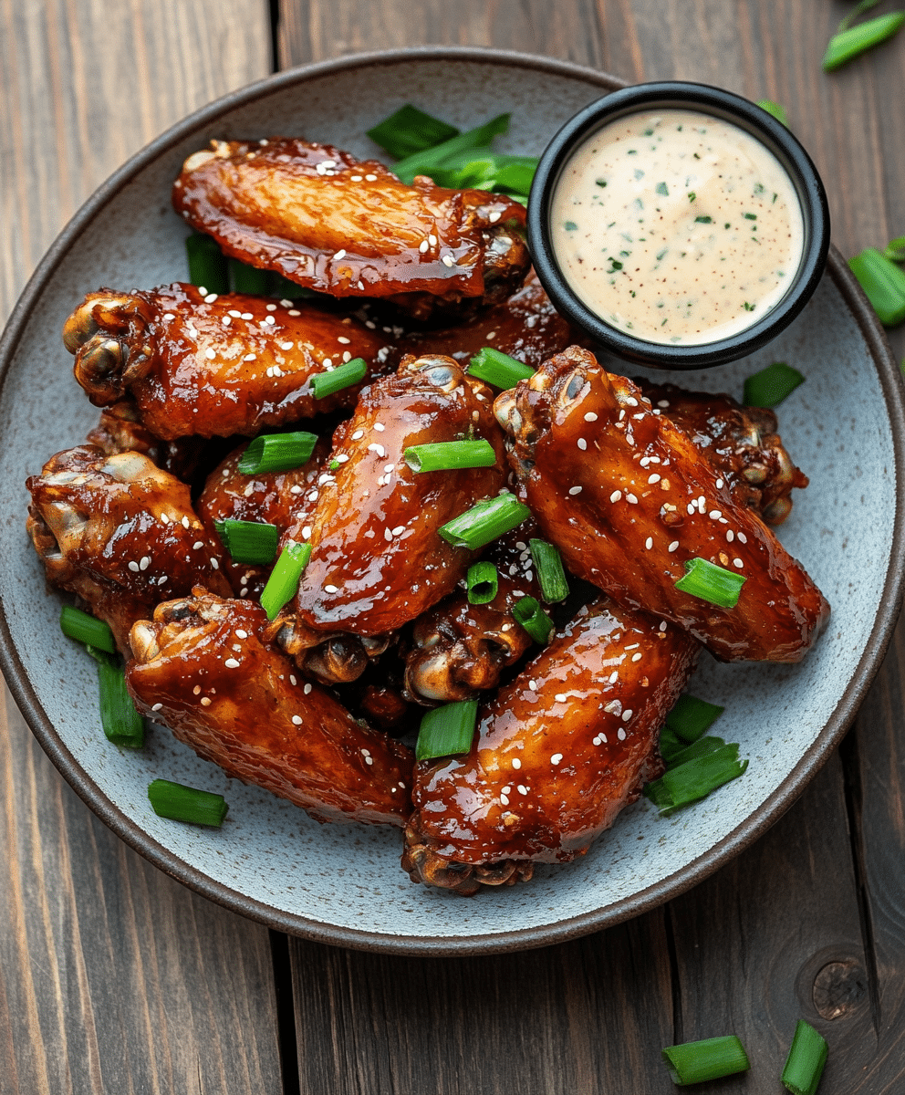 SesamKnoblauchChicken Wings aus der Heißluftfritteuse Heissluft Rezepte